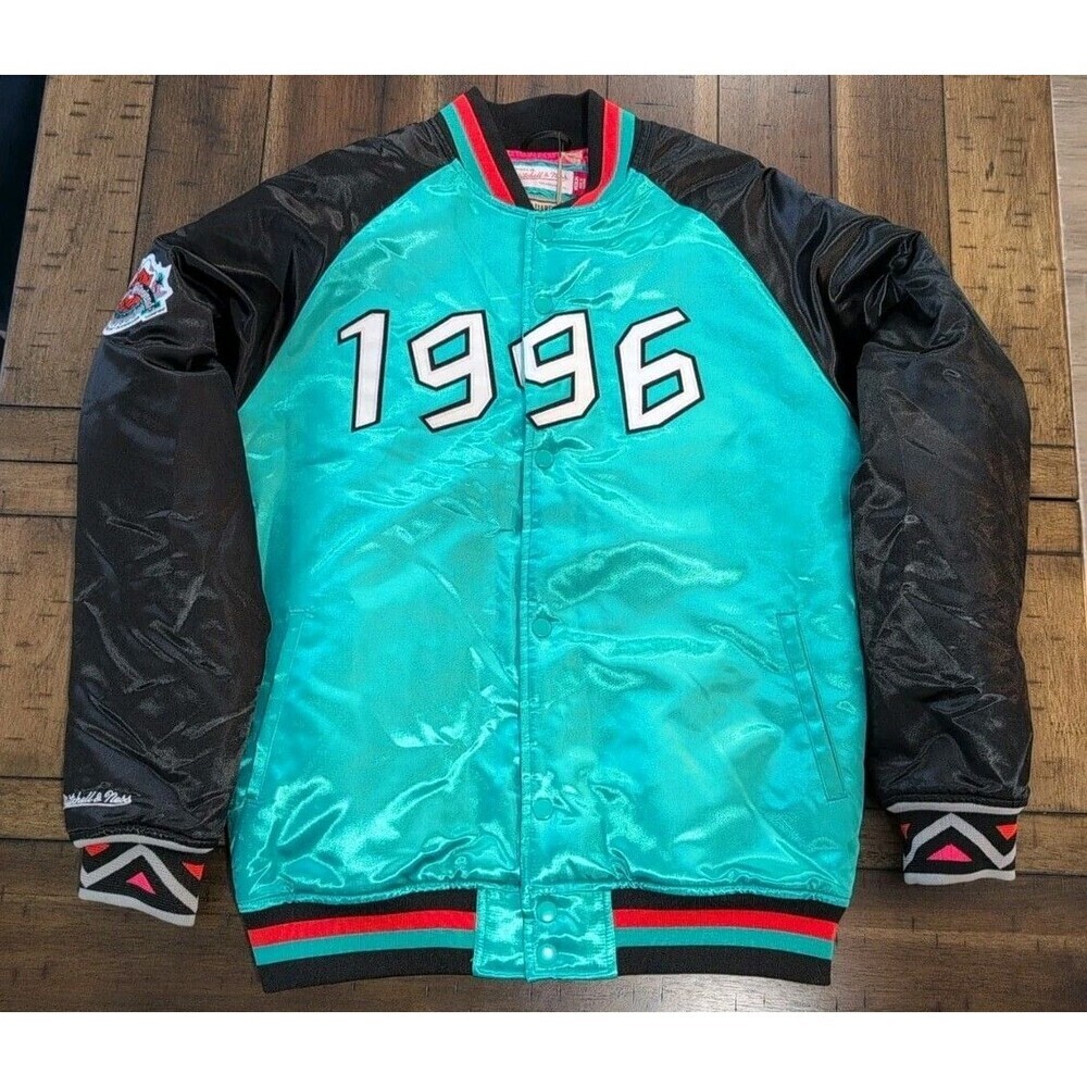 Mitchell & Ness Hardwood Classics 1996 NBA All Stars Jalapeño Satin Bomber Sz M